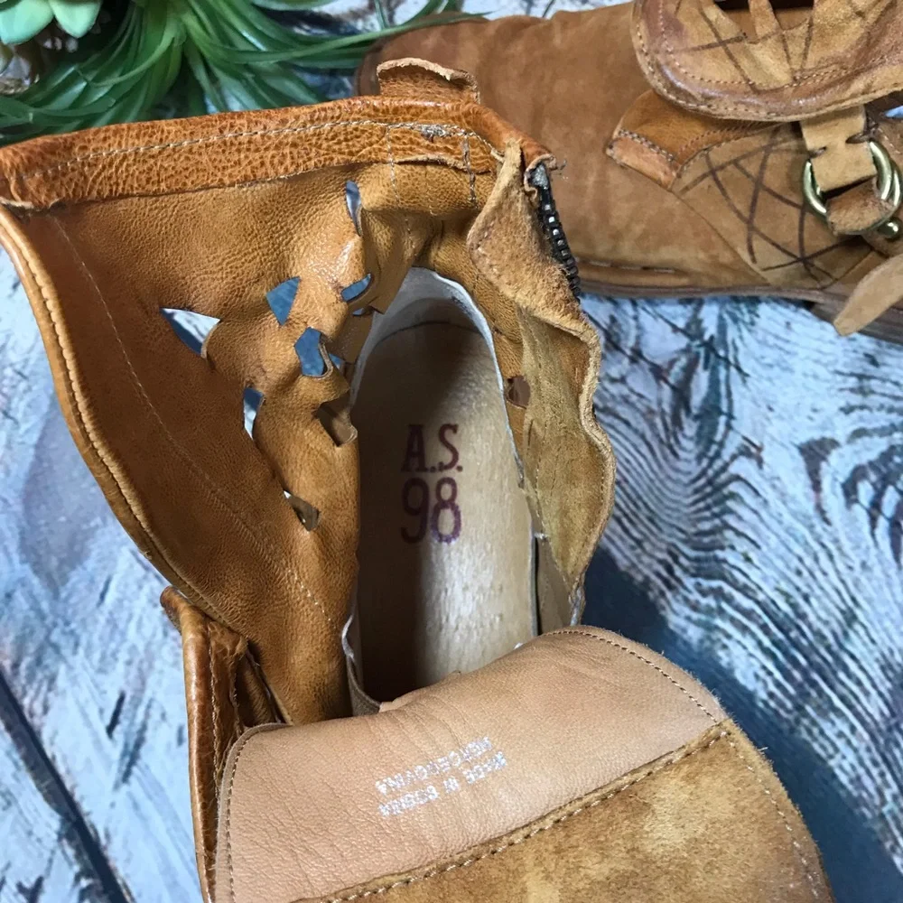 ๐๐ธ A.S 98 Nellyn Leather Suede Bootie ๐ธ๐ - Picture 14 of 16